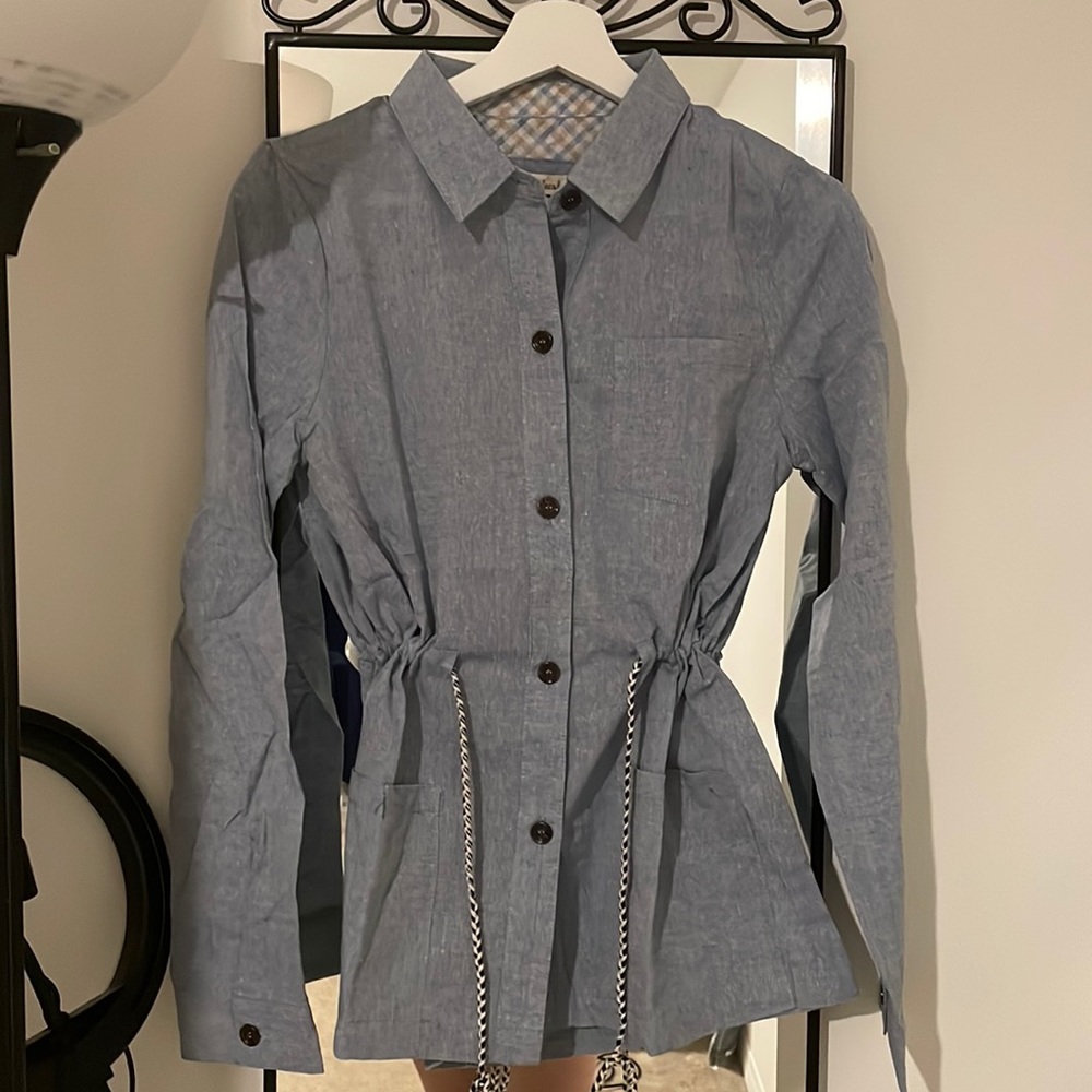 Denim style long sleeve shirt